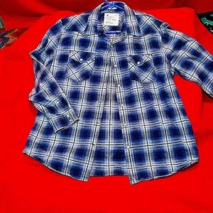 American Eagle  xl/outfitters No, 77 plaid long sleeve collard